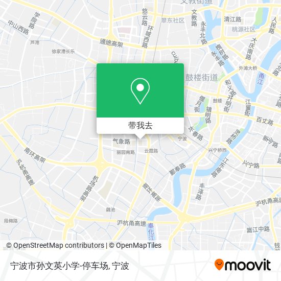 宁波市孙文英小学-停车场地图