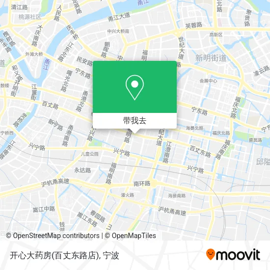 开心大药房(百丈东路店)地图