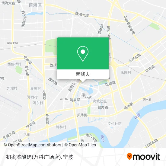 初蜜冻酸奶(万科广场店)地图