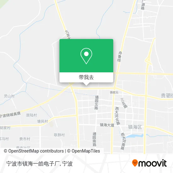宁波市镇海一皓电子厂地图