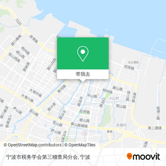 宁波市税务学会第三稽查局分会地图