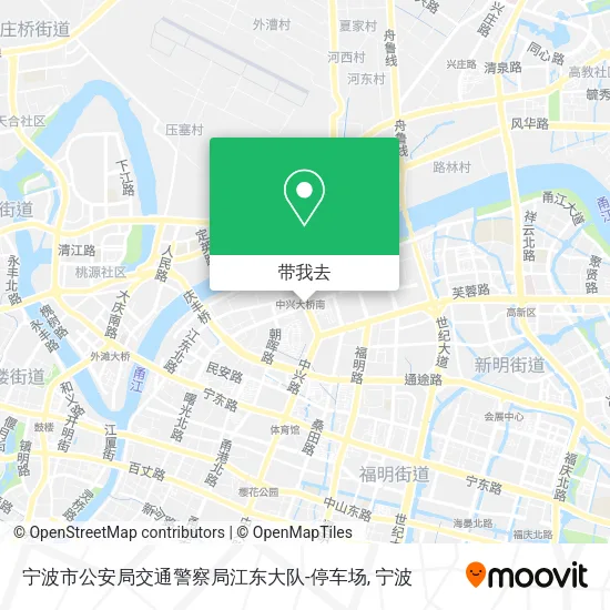 宁波市公安局交通警察局江东大队-停车场地图