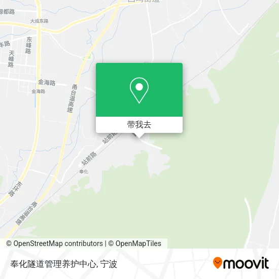 奉化隧道管理养护中心地图