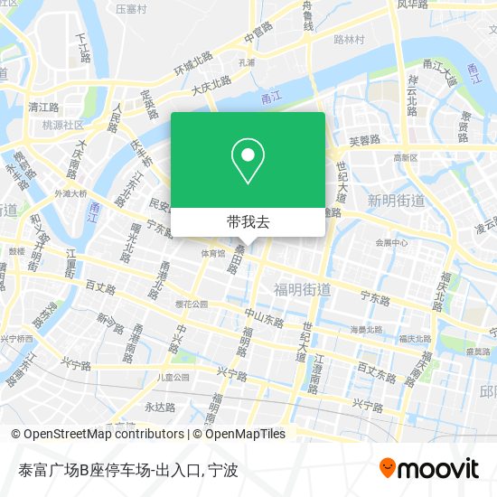 泰富广场B座停车场-出入口地图