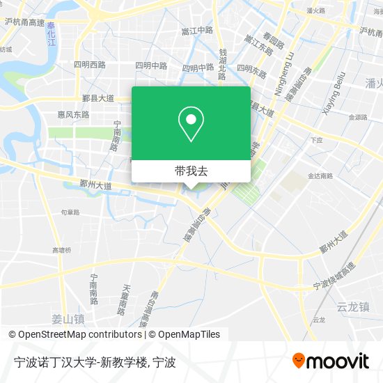 宁波诺丁汉大学-新教学楼地图