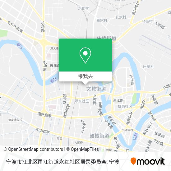 宁波市江北区甬江街道永红社区居民委员会地图
