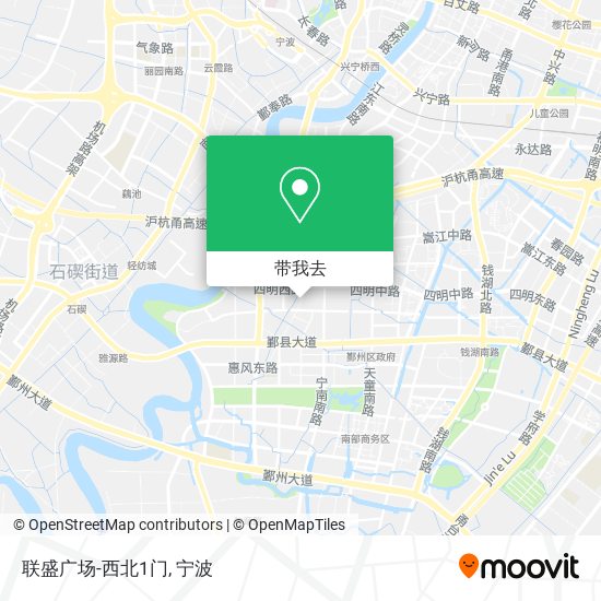 联盛广场-西北1门地图