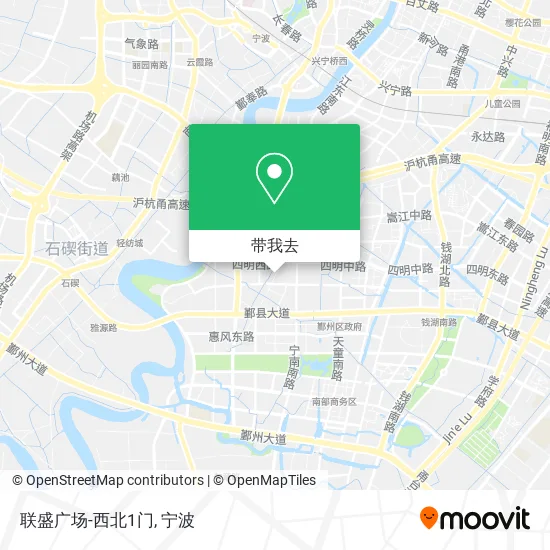 联盛广场-西北1门地图
