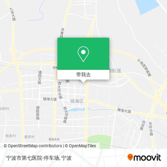 宁波市第七医院-停车场地图