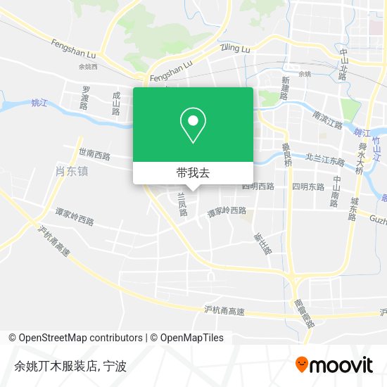余姚丌木服装店地图