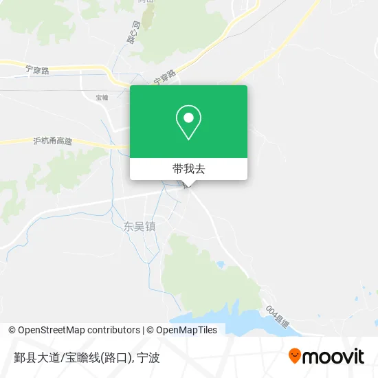 鄞县大道/宝瞻线(路口)地图