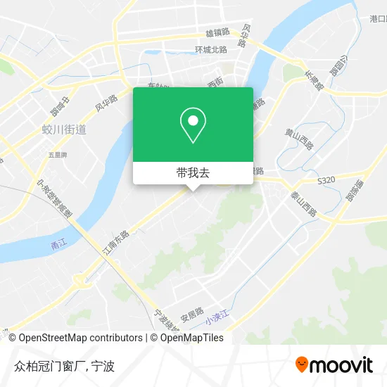 众柏冠门窗厂地图