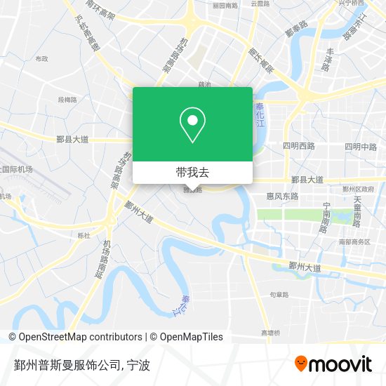 鄞州普斯曼服饰公司地图