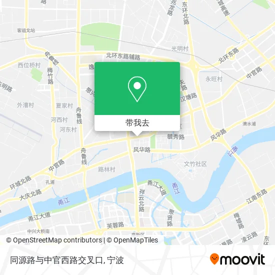 同源路与中官西路交叉口地图