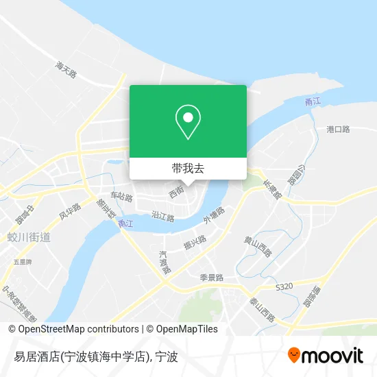 易居酒店(宁波镇海中学店)地图
