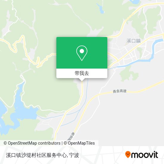 溪口镇沙堤村社区服务中心地图