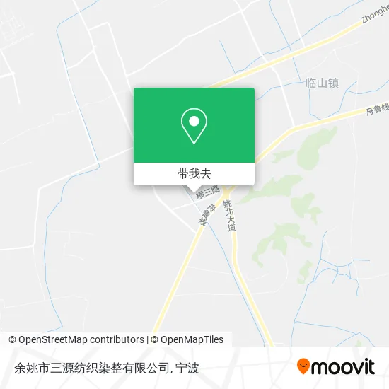 余姚市三源纺织染整有限公司地图