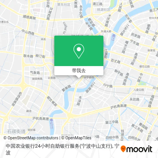 中国农业银行24小时自助银行服务(宁波中山支行)地图