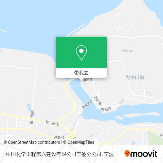 中国化学工程第六建设有限公司宁波分公司地图