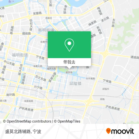 盛莫北路辅路地图