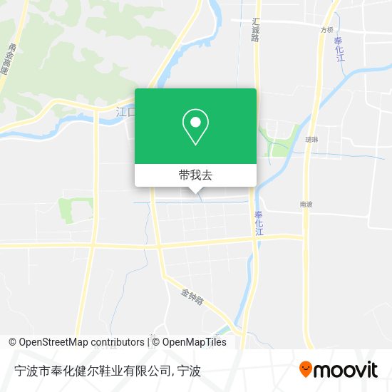 宁波市奉化健尔鞋业有限公司地图