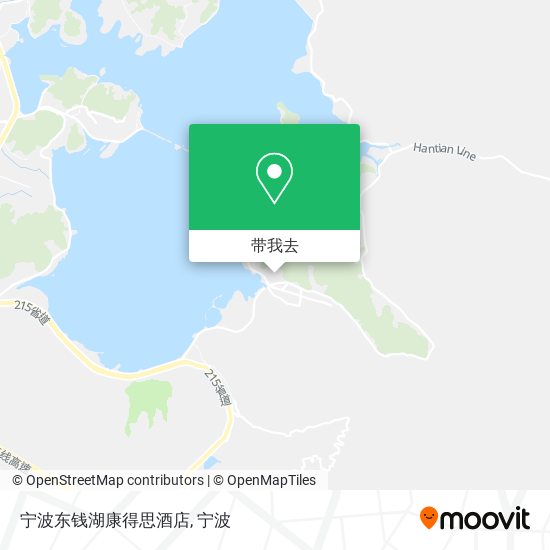 宁波东钱湖康得思酒店地图