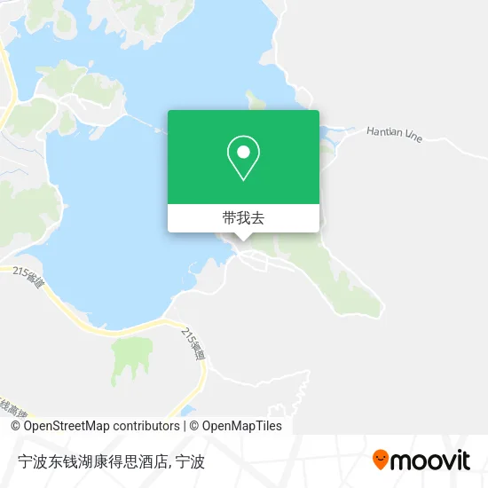 宁波东钱湖康得思酒店地图