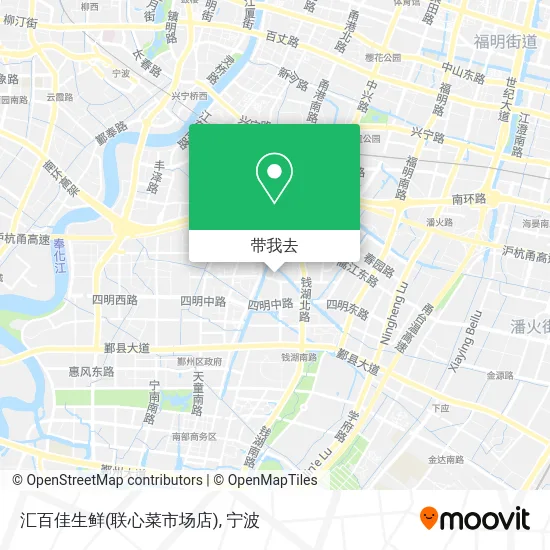 汇百佳生鲜(联心菜市场店)地图