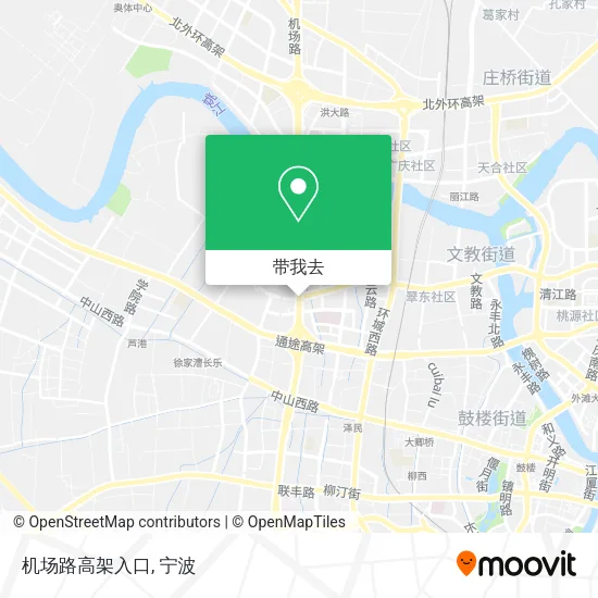 机场路高架入口地图