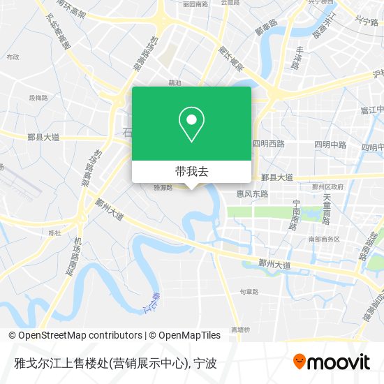 雅戈尔江上售楼处(营销展示中心)地图