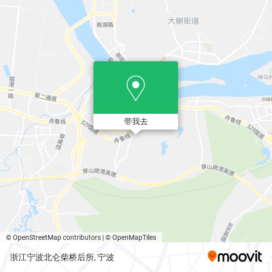 浙江宁波北仑柴桥后所地图