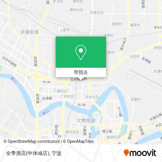 全季酒店(中体城店)地图