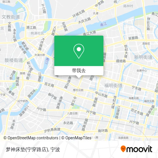 梦神床垫(宁穿路店)地图