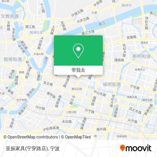 亚振家具(宁穿路店)地图