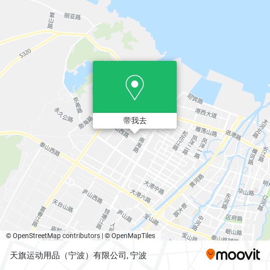 天旗运动用品（宁波）有限公司地图