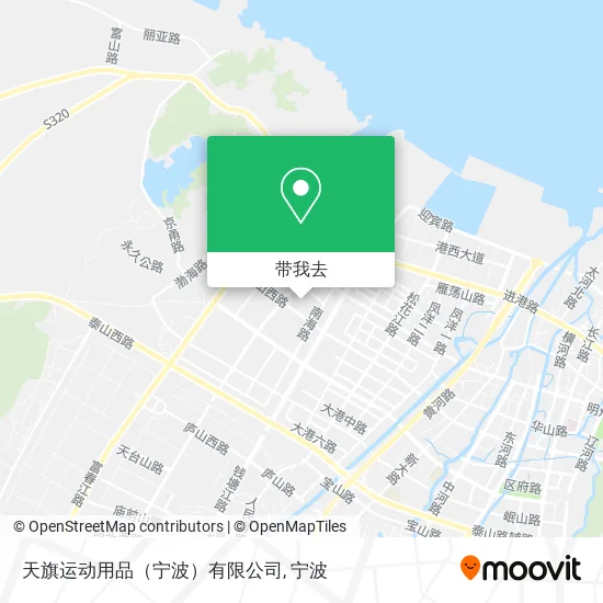 天旗运动用品（宁波）有限公司地图