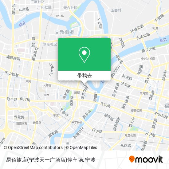 易佰旅店(宁波天一广场店)停车场地图