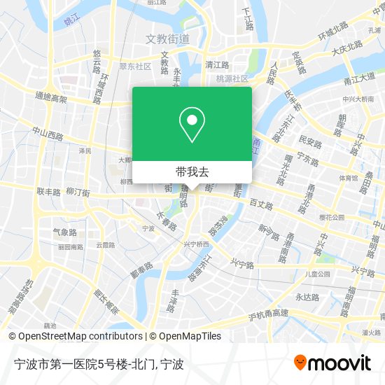 宁波市第一医院5号楼-北门地图
