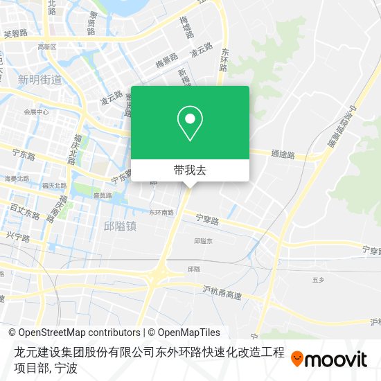 龙元建设集团股份有限公司东外环路快速化改造工程项目部地图