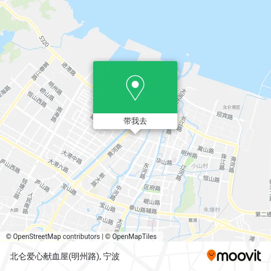 北仑爱心献血屋(明州路)地图