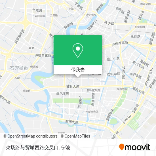 菜场路与贸城西路交叉口地图