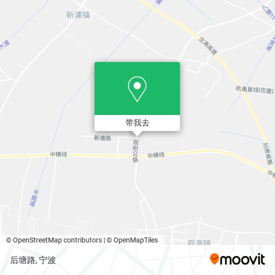 后塘路地图