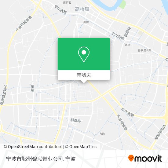 宁波市鄞州锦泓带业公司地图