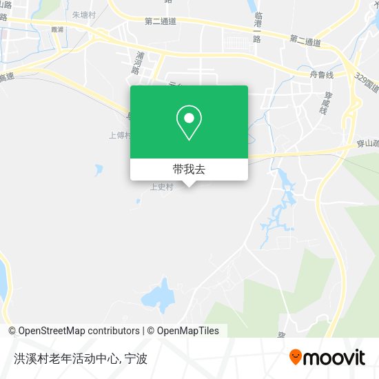 洪溪村老年活动中心地图