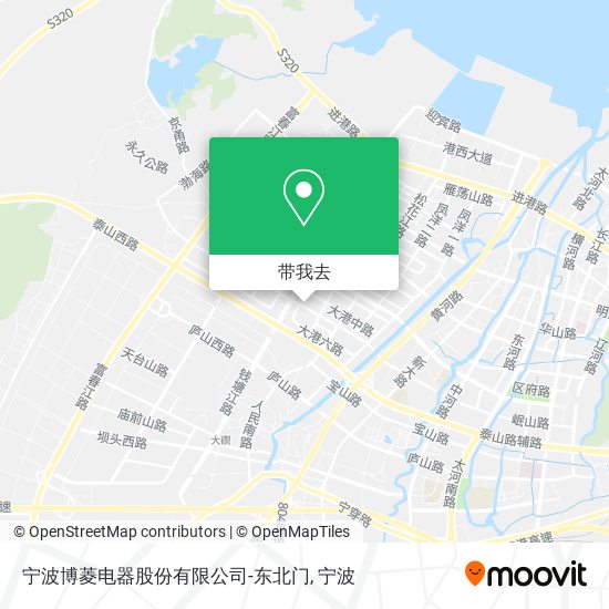 宁波博菱电器股份有限公司-东北门地图