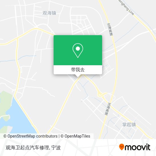 观海卫起点汽车修理地图