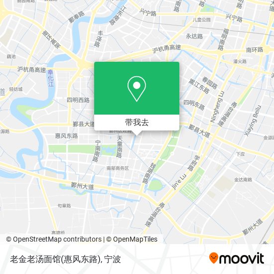 老金老汤面馆(惠风东路)地图