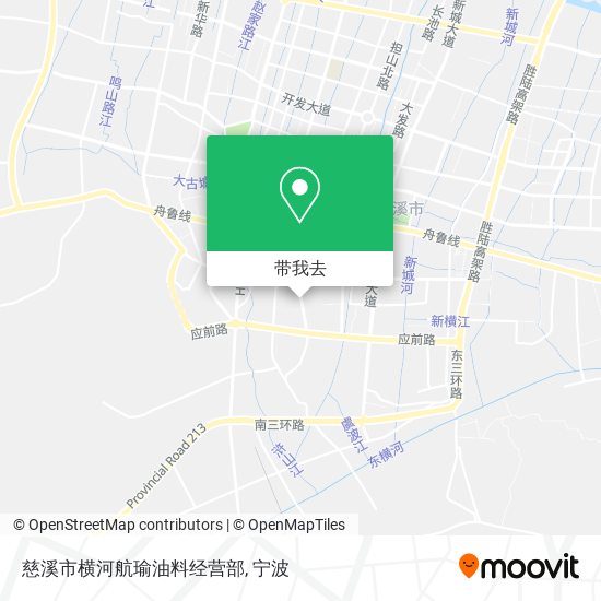 慈溪市横河航瑜油料经营部地图
