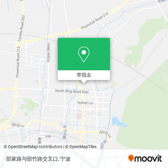 邵家路与邵竹路交叉口地图