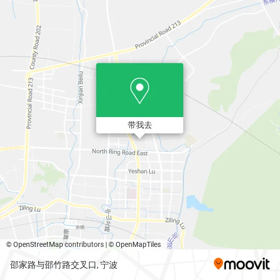 邵家路与邵竹路交叉口地图